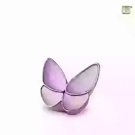 Pink Butterfly Urn